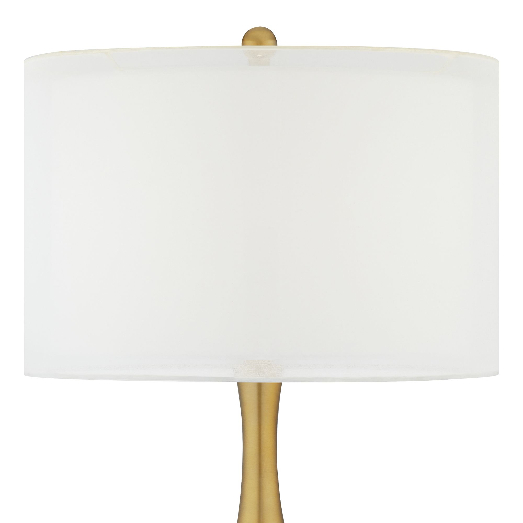 Image 2 Color Plus Nickki Brass 30 1/2" Lemon Zest Yellow Modern Table Lamp more views