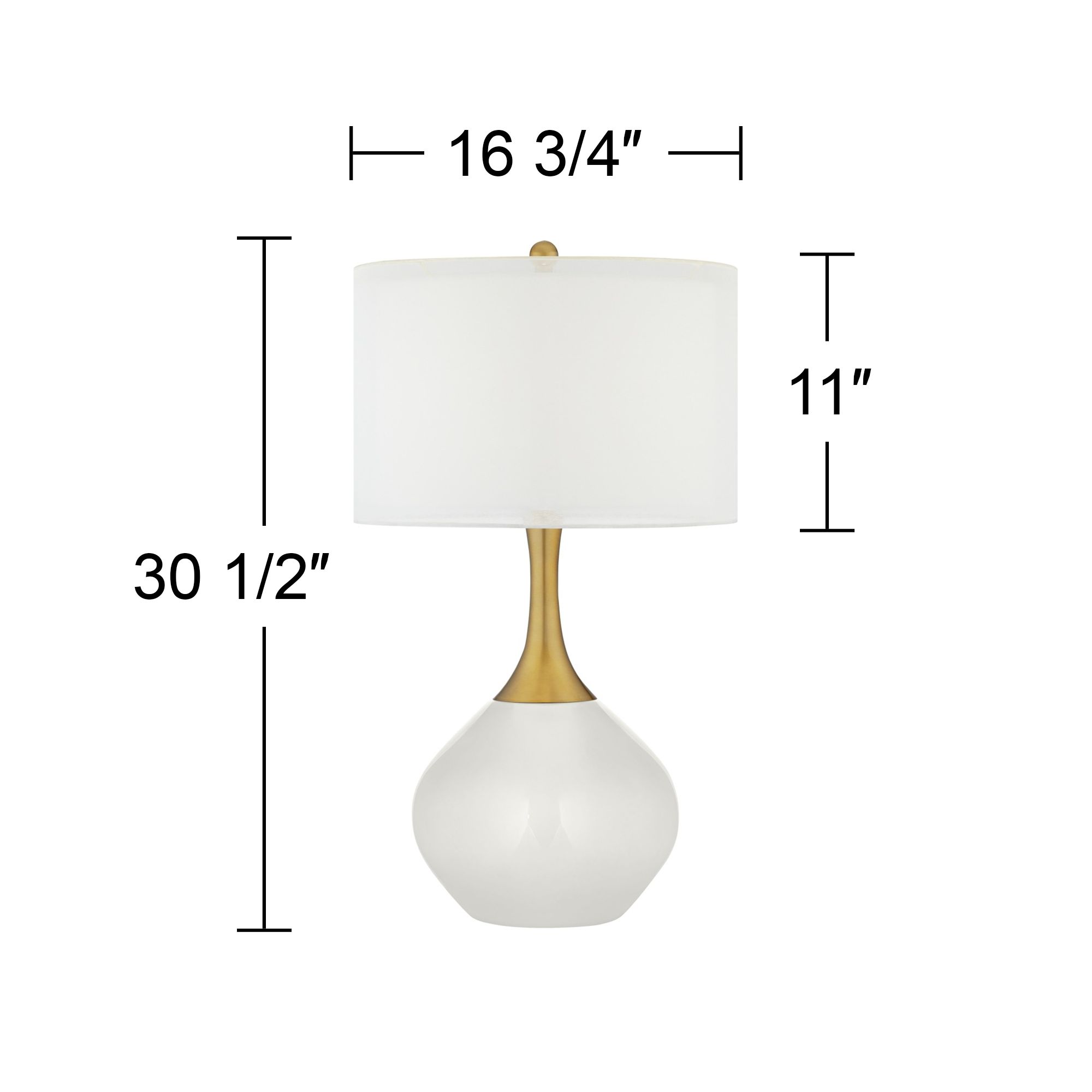 Image 5 Color Plus Nickki Brass 30 1/2" Lemon Zest Yellow Modern Table Lamp more views