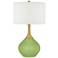 Color Plus Nickki Brass 30 1/2" Lime Rickey Green Modern Table Lamp