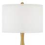 Thumbnail2 of Color Plus Nickki Brass 30 1/2" Modern Deep Lichen Green Table Lamp more views