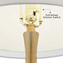 Thumbnail3 of Color Plus Nickki Brass 30 1/2" Modern Deep Lichen Green Table Lamp more views