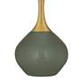 Thumbnail4 of Color Plus Nickki Brass 30 1/2" Modern Deep Lichen Green Table Lamp more views