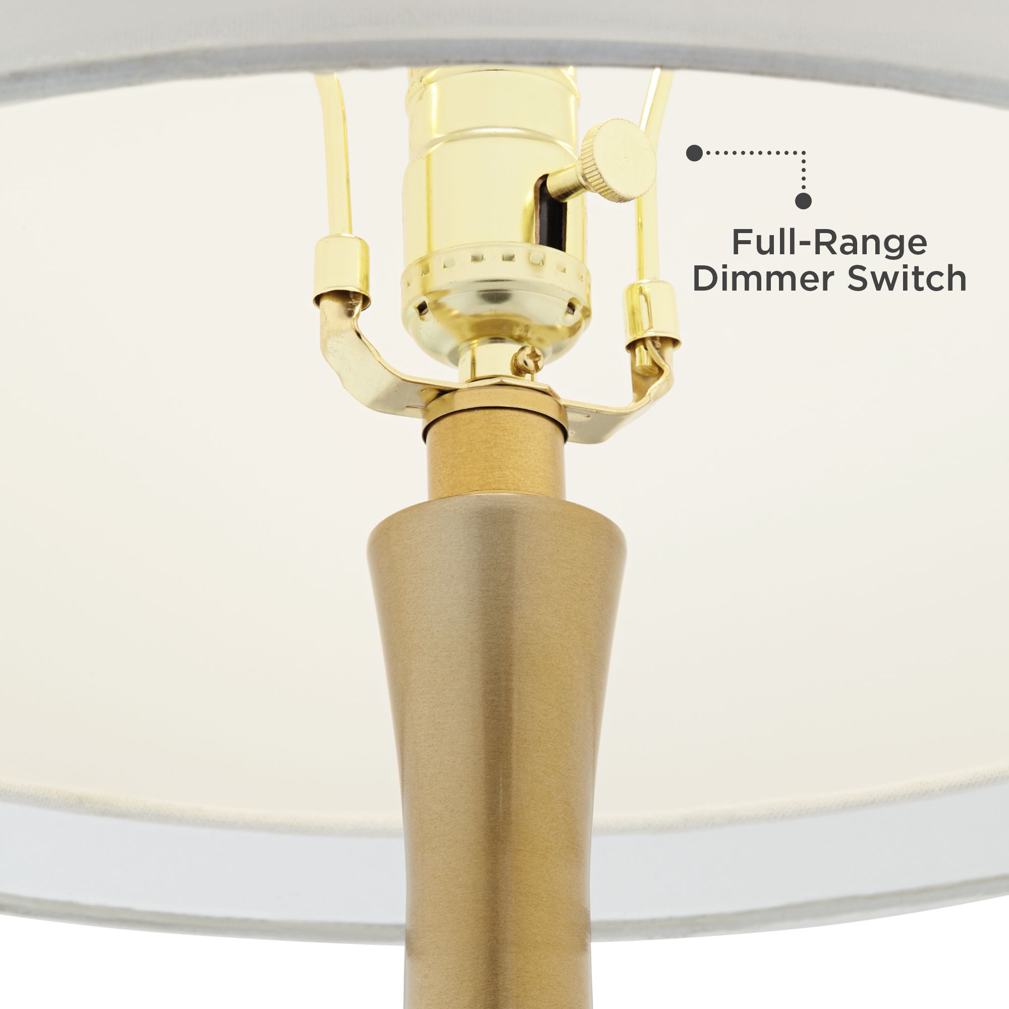 Image 3 Color Plus Nickki Brass 30 1/2" Smoky Blue Modern Table Lamp more views