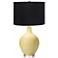 Color Plus Ovo 28 1/2" Black Shade Butter Up Yellow Table Lamp