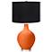 Color Plus Ovo 28 1/2" Black Shade Invigorate Orange Table Lamp