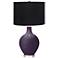 Color Plus Ovo 28 1/2" Black Shade Quixotic Plum Purple Table Lamp