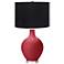Color Plus Ovo 28 1/2" Black Shade Samba Red Table Lamp