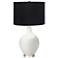 Color Plus Ovo 28 1/2" Black Shade Winter White Table Lamp