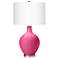 Color Plus Ovo 28 1/2" Blossom Pink Glass Table Lamp