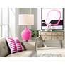 Color Plus Ovo 28 1/2" Blossom Pink Glass Table Lamp