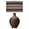 Color Plus Ovo 28 1/2" Bold Stripe Carafe Brown Table Lamp