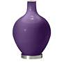 Thumbnail3 of Color Plus Ovo 28 1/2" Bold Stripe Shade Acai Purple Table Lamp more views