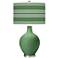 Color Plus Ovo 28 1/2" Bold Stripe Shade Garden Grove Green Table Lamp