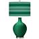 Color Plus Ovo 28 1/2" Bold Stripe Shade Greens Table Lamp