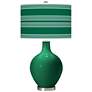 Color Plus Ovo 28 1/2" Bold Stripe Shade Greens Table Lamp