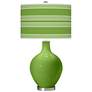 Color Plus Ovo 28 1/2" Bold Stripe Shade Rosemary Green Table Lamp