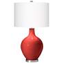 Color Plus Ovo 28 1/2" Cherry Tomato Red Table Lamp