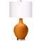 Color Plus Ovo 28 1/2" Cinnamon Spice Orange Table Lamp
