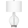 Color Plus Ovo 28 1/2" Clear Glass Fillable Table Lamp with USB Dimmer