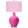 Color Plus Ovo 28 1/2" Diamonds Fuchsia Pink Table Lamp