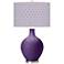Color Plus Ovo 28 1/2" Diamonds Shade Acai Purple Table Lamp