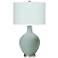 Color Plus Ovo 28 1/2" Diamonds Shade Aqua-Sphere Table Lamp