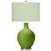 Color Plus Ovo 28 1/2" Diamonds Shade Gecko Green Glass Table Lamp