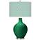 Color Plus Ovo 28 1/2" Diamonds Shade Greens Table Lamp