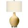 Color Plus Ovo 28 1/2" Diamonds Shade Humble Gold Table Lamp