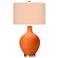 Color Plus Ovo 28 1/2" Diamonds Shade Invigorate Orange Table Lamp