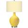 Color Plus Ovo 28 1/2" Diamonds Shade Lemon Zest Yellow Table Lamp
