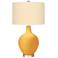 Color Plus Ovo 28 1/2" Diamonds Shade Marigold Yellow Table Lamp