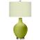 Color Plus Ovo 28 1/2" Diamonds Shade Parakeet Green Table Lamp