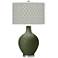Color Plus Ovo 28 1/2" Diamonds Shade Secret Garden Green Table Lamp