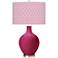 Color Plus Ovo 28 1/2" Diamonds Shade Vivacious Pink Table Lamp