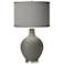 Color Plus Ovo 28 1/2" Faux Silk Shade Gauntlet Gray Table Lamp