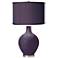 Color Plus Ovo 28 1/2" Faux Silk Shade Quixotic Plum Purple Table Lamp