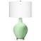 Color Plus Ovo 28 1/2" Flower Stem Green Table Lamp with USB Dimmer