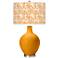 Color Plus Ovo 28 1/2" Gardenia Shade Carnival Orange Table Lamp