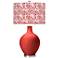 Color Plus Ovo 28 1/2" Gardenia Shade Cherry Tomato Red Table Lamp