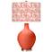 Color Plus Ovo 28 1/2" Gardenia Shade Daring Orange Table Lamp