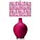 Color Plus Ovo 28 1/2" Gardenia Shade French Burgundy Red Table Lamp