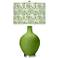 Color Plus Ovo 28 1/2" Gardenia Shade Gecko Green Table Lamp