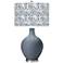 Color Plus Ovo 28 1/2" Gardenia Shade Granite Peak Gray Table Lamp