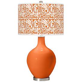 Image1 of Color Plus Ovo 28 1/2" Gardenia Shade Invigorate Orange Table Lamp