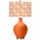 Color Plus Ovo 28 1/2" Gardenia Shade Invigorate Orange Table Lamp