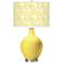 Color Plus Ovo 28 1/2" Gardenia Shade Lemon Twist Yellow Table Lamp
