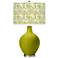 Color Plus Ovo 28 1/2" Gardenia Shade Olive Green Table Lamp