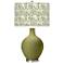 Color Plus Ovo 28 1/2" Gardenia Shade Rural Green Table Lamp