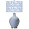 Color Plus Ovo 28 1/2" Gardenia Shade Sky Blue Table Lamp